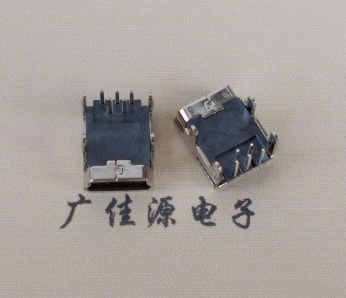 东升镇Mini usb 5p接口,迷你B型母座,四脚DIP插板,连接器