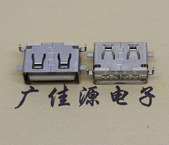 东升镇USB母座 前贴后插 沉版1.1/1.9总长8.5mm大电流