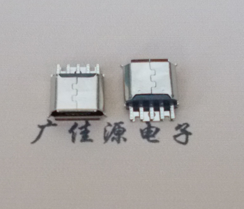 东升镇Micro USB母座 防水接口焊线夹板式悬空翻边