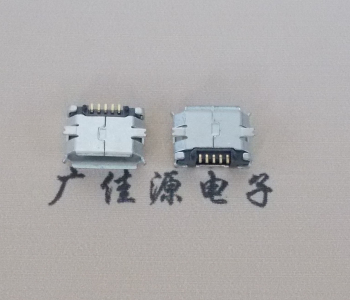 东升镇MICRO USB 5Pin母座 贴板封装接口 卷边镀雾锡