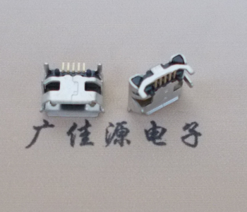 东升镇Micro USB母座牛角间距7.2x6.6mm加长端子定位柱