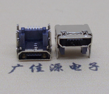东升镇MICRO USB 5P母座 SMT垫高 L=4.15双壳