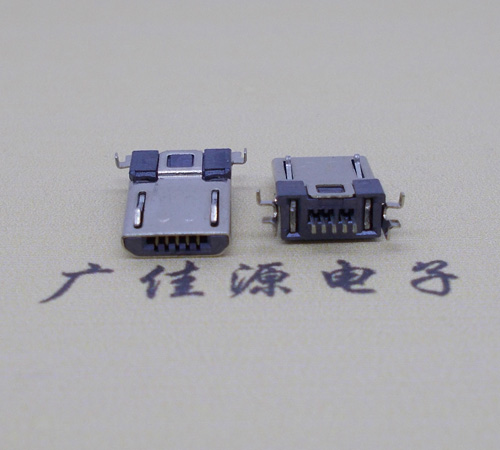 东升镇Micro usb焊板式公头贴片SMT款无弹超薄